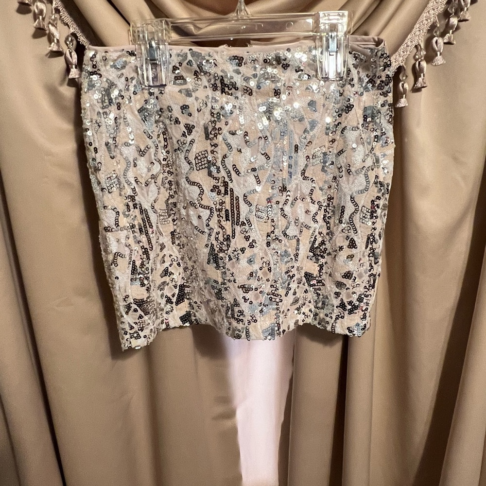 Sequin mini skirt